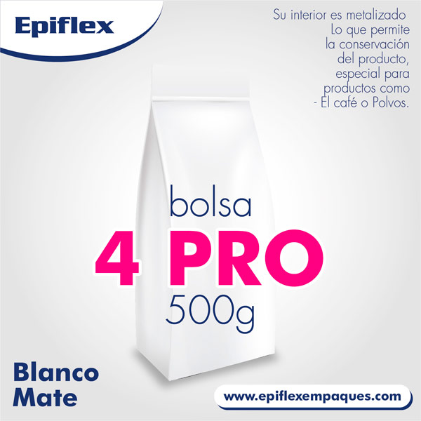 Bolsa 4 Pro Blanco Mate 500g